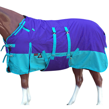 Hilason 1200D Winter Waterproof Horse Turnout Blanket Belly Wrap Purple